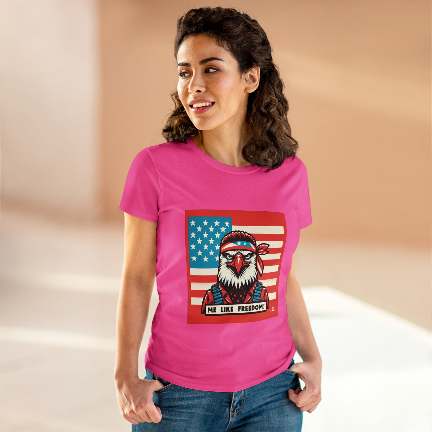 Me Like Freedom! - Women's Heavy Cotton Tee - (Freedom #3)