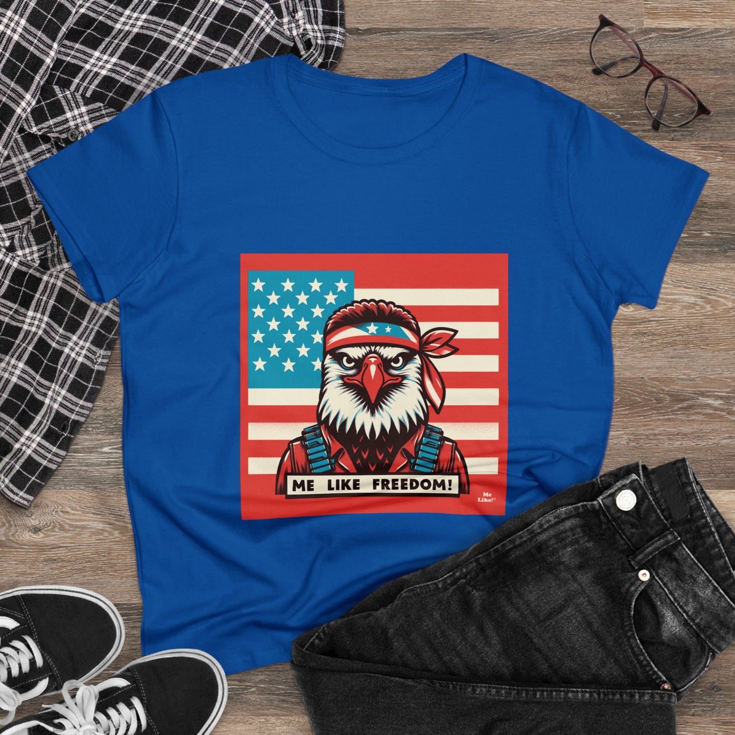 Me Like Freedom! - Women's Heavy Cotton Tee - (Freedom #3)