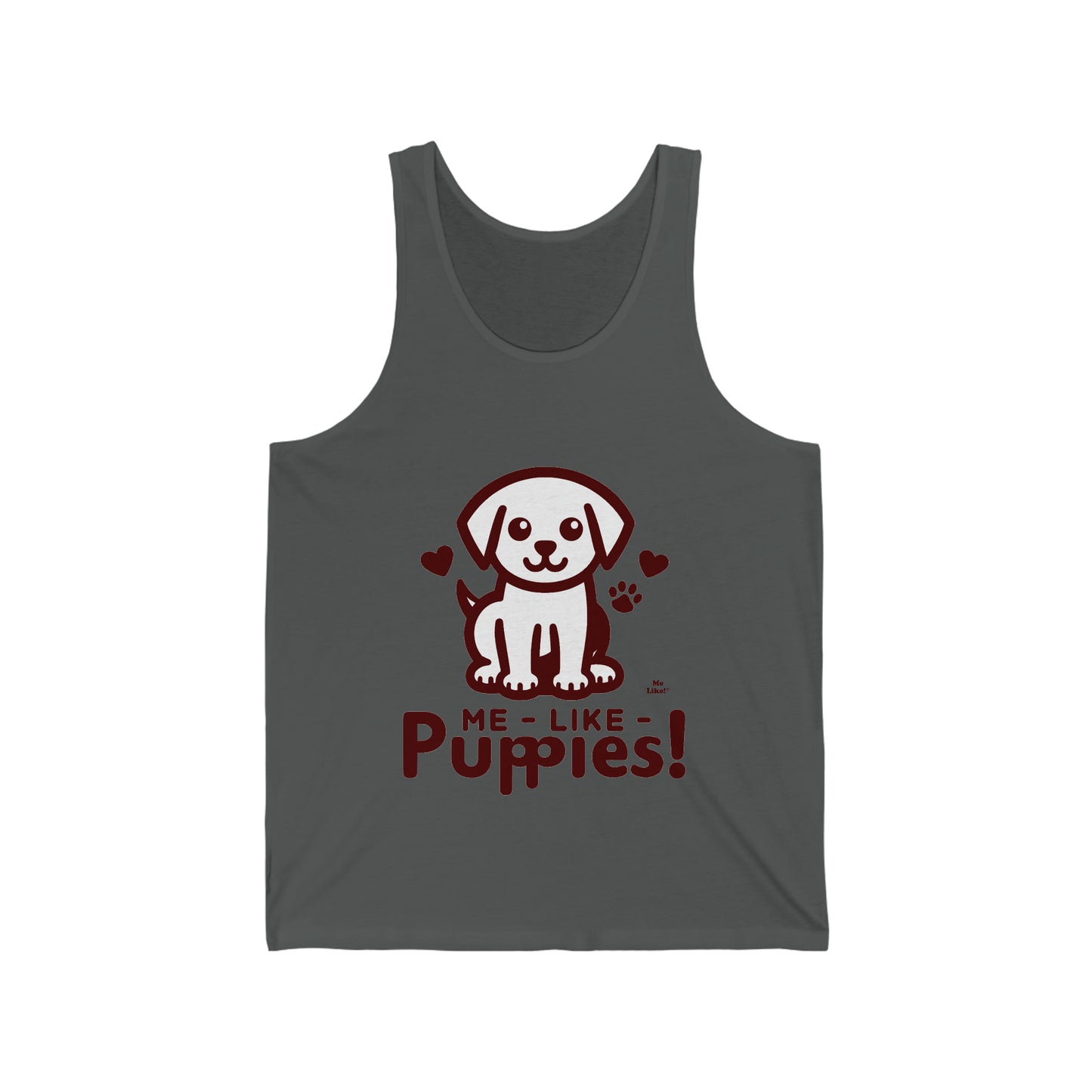Me Like Puppies! - Unisex Jersey Tank - (#1)