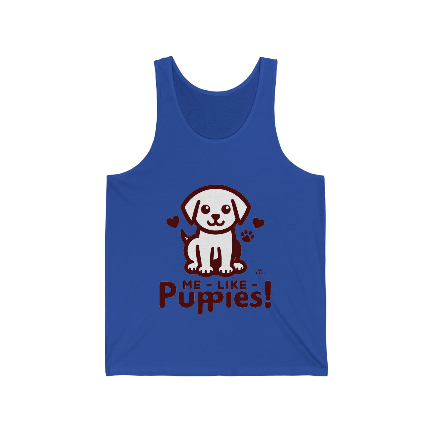 Me Like Puppies! - Unisex Jersey Tank - (#1)