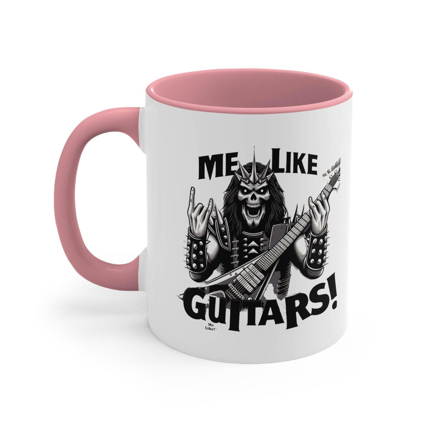 Me Like Guitars! - Accent Coffee Mug, 11oz - Heavy Metal #1