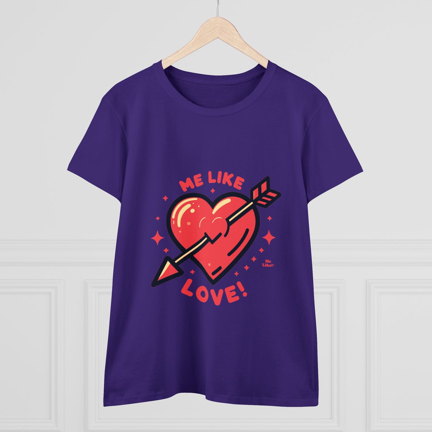 Me Like Love! - Women's Heavy Cotton Tee - (Love #1)