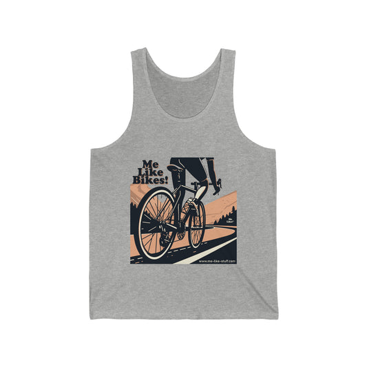 Unisex Jersey Tank - Me Like Bikes! (RB #1)