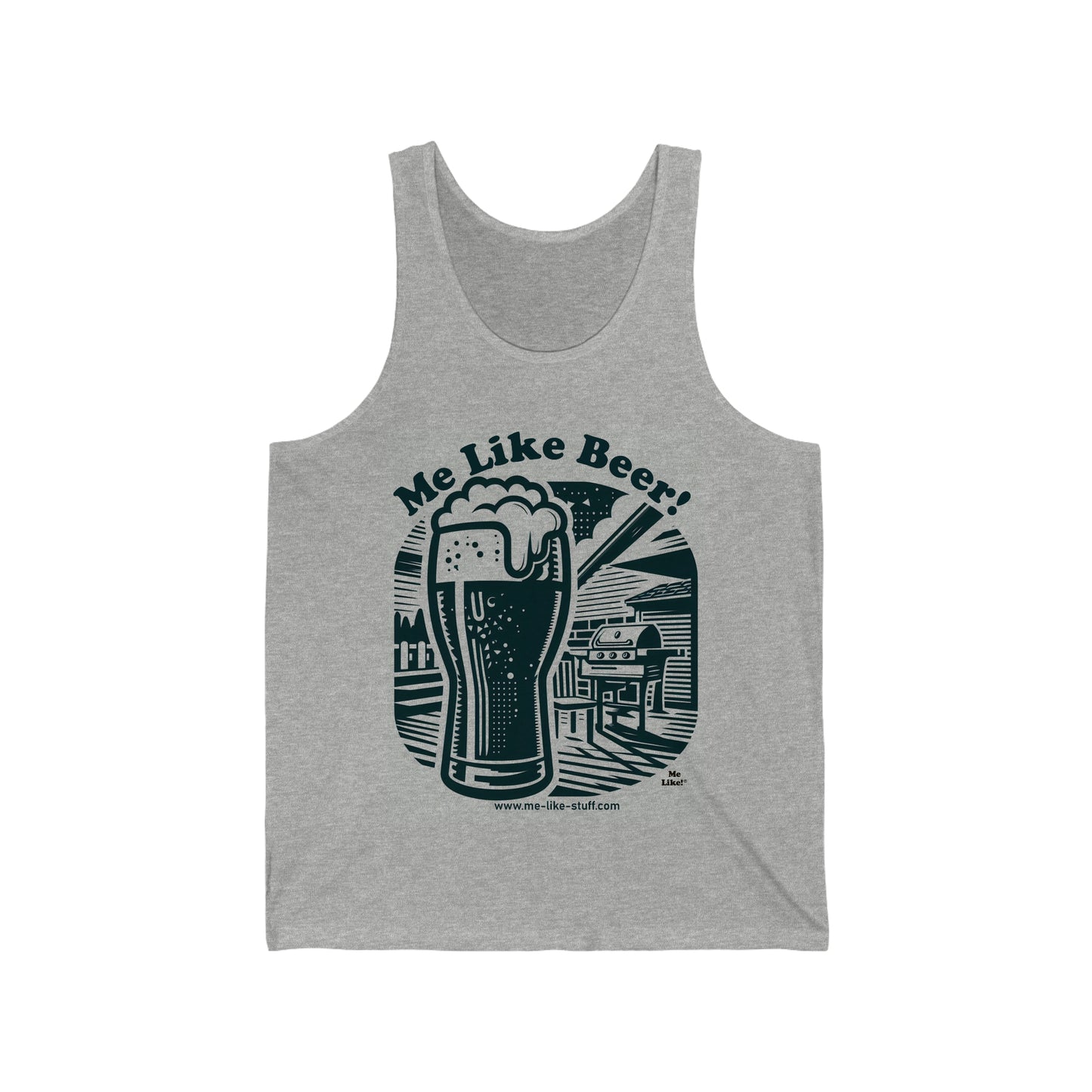 Unisex Jersey Tank - Me Like Beer! (#1)