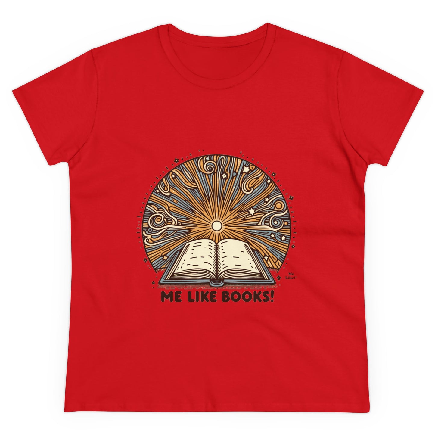 Me Like Books! - Women's Heavy Cotton Tee - (Books #2)