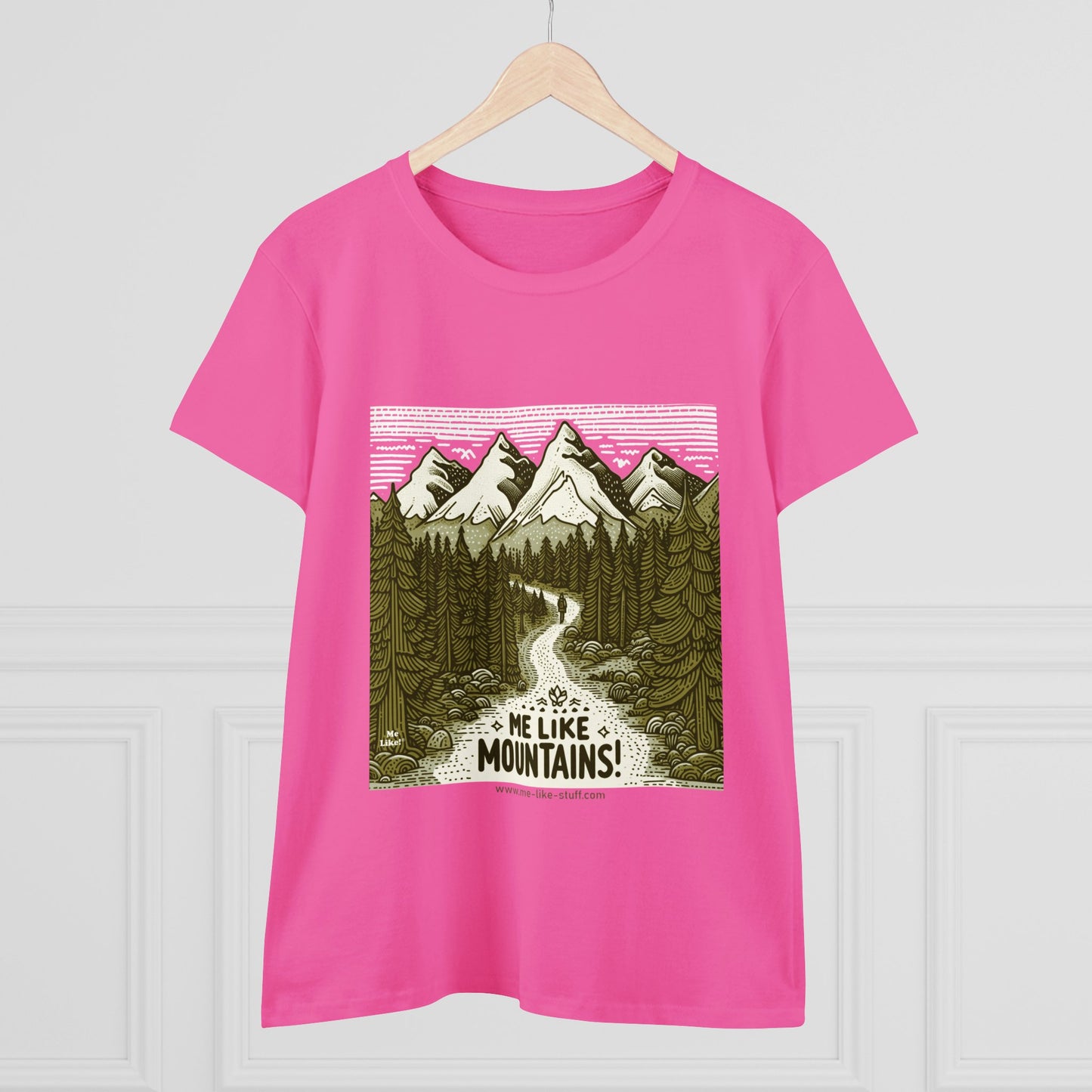 Me Like Mountains! - Women's Heavy Cotton Tee - (#3)