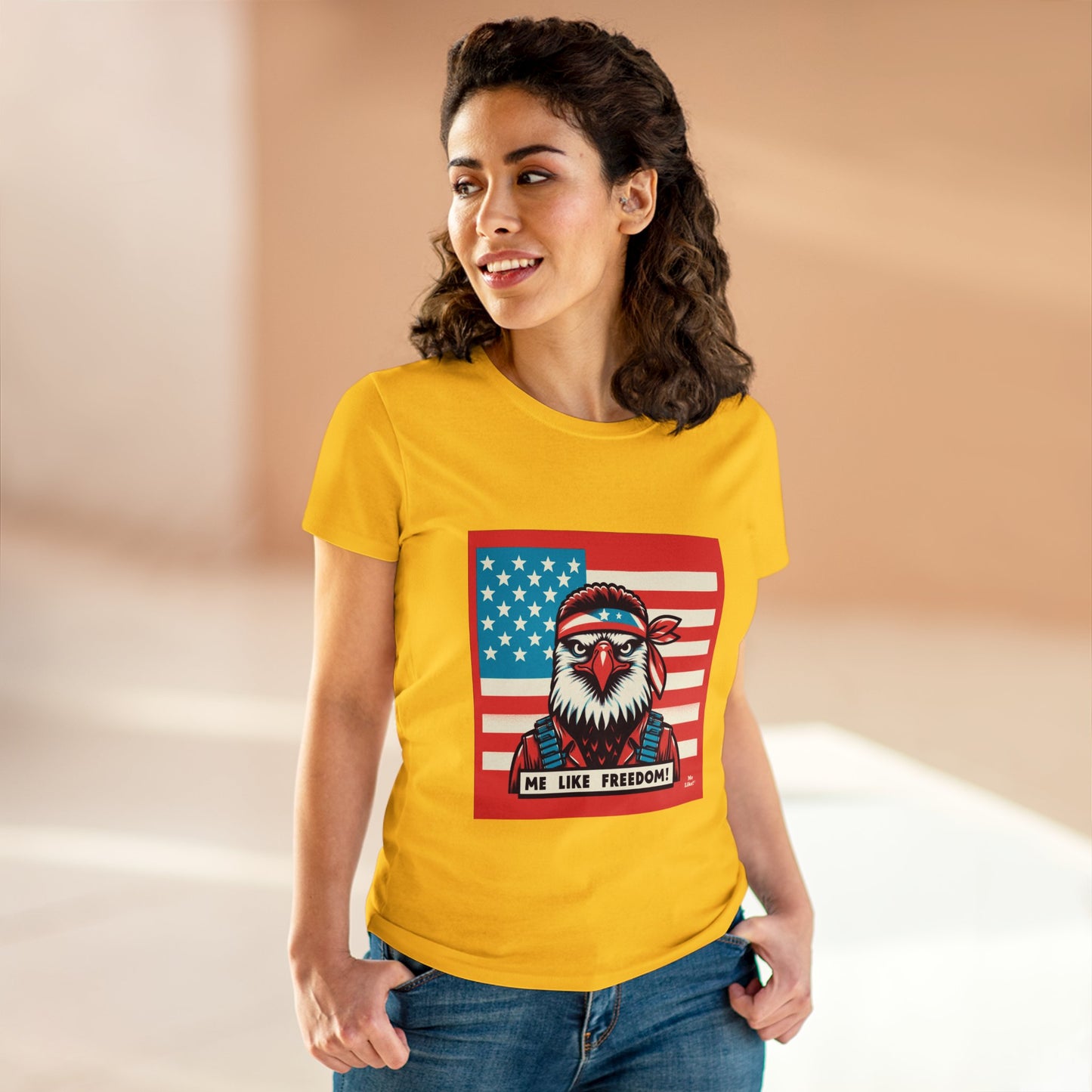 Me Like Freedom! - Women's Heavy Cotton Tee - (Freedom #3)