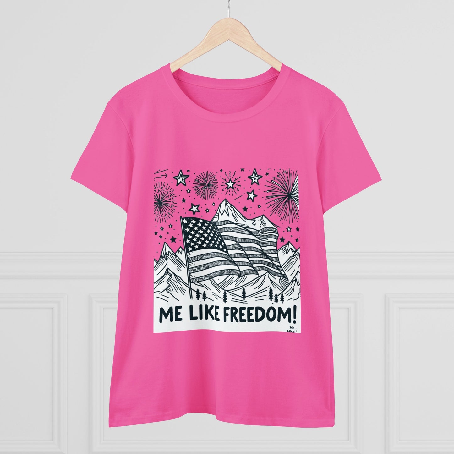 Me Like Freedom! - Women's Heavy Cotton Tee - (Freedom #5)