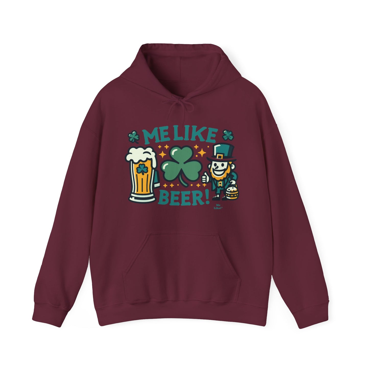 Me Like Beer! - Unisex Heavy Blend™ Hooded Sweatshirt - (St. Patrick's Day #1)