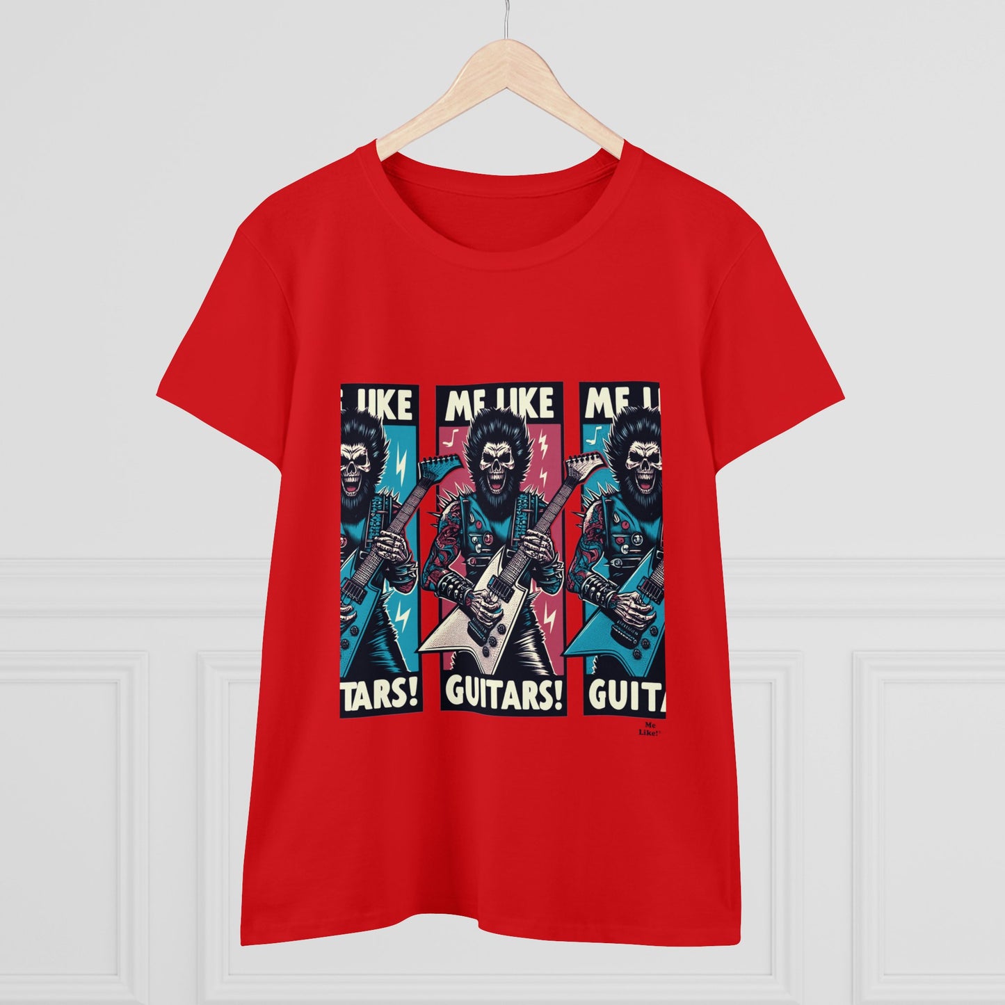 Me Like Guitars! - Women's Cotton Tee - Heavy Metal #3