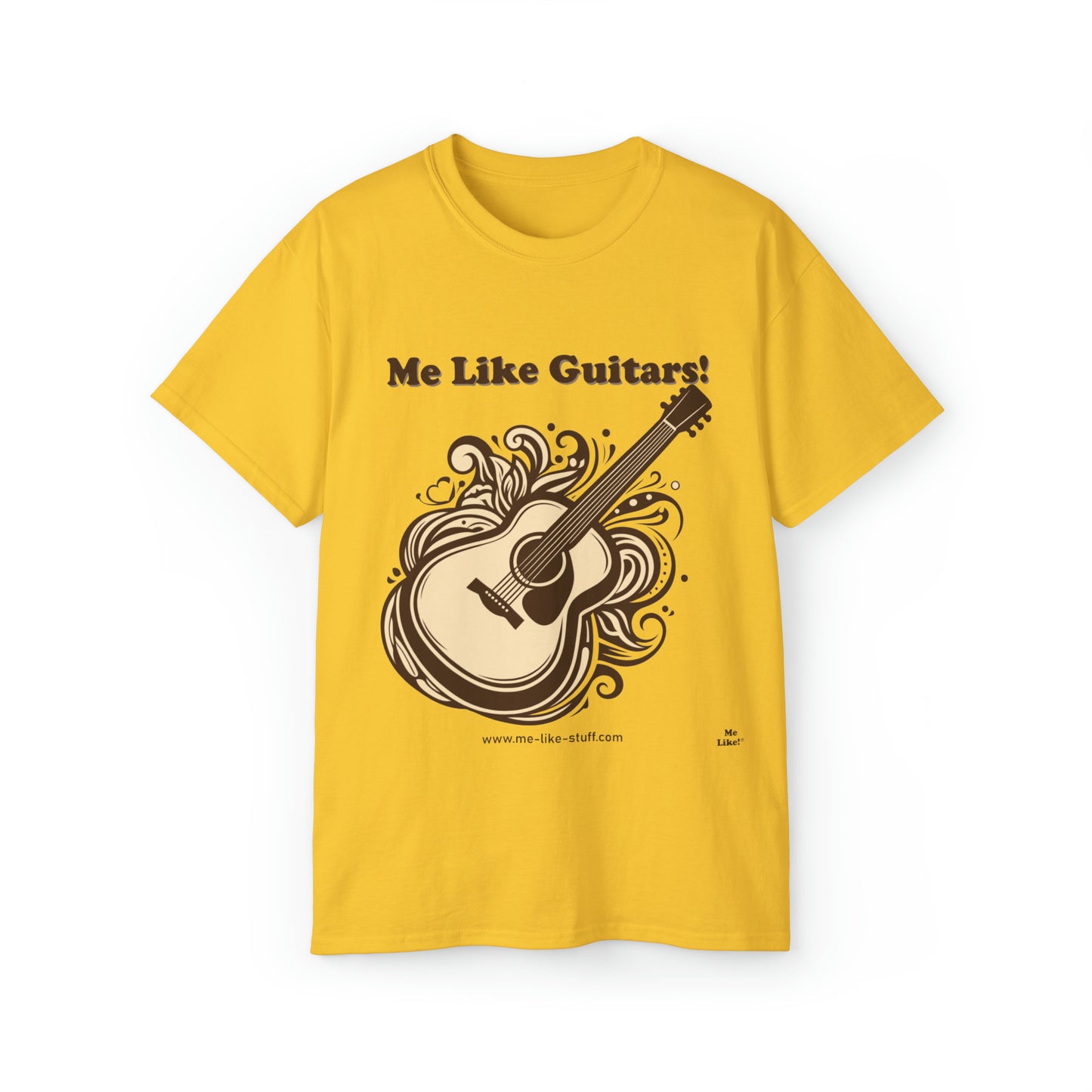 Unisex Ultra Cotton Tee - Me Like Guitars! (Acoustic #1)