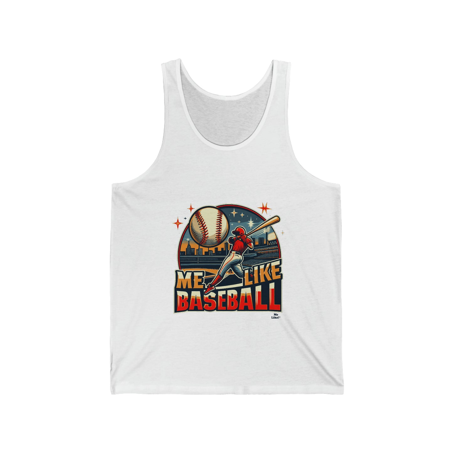 Me Like Baseball! - Unisex Jersey Tank - (Baseball #1)