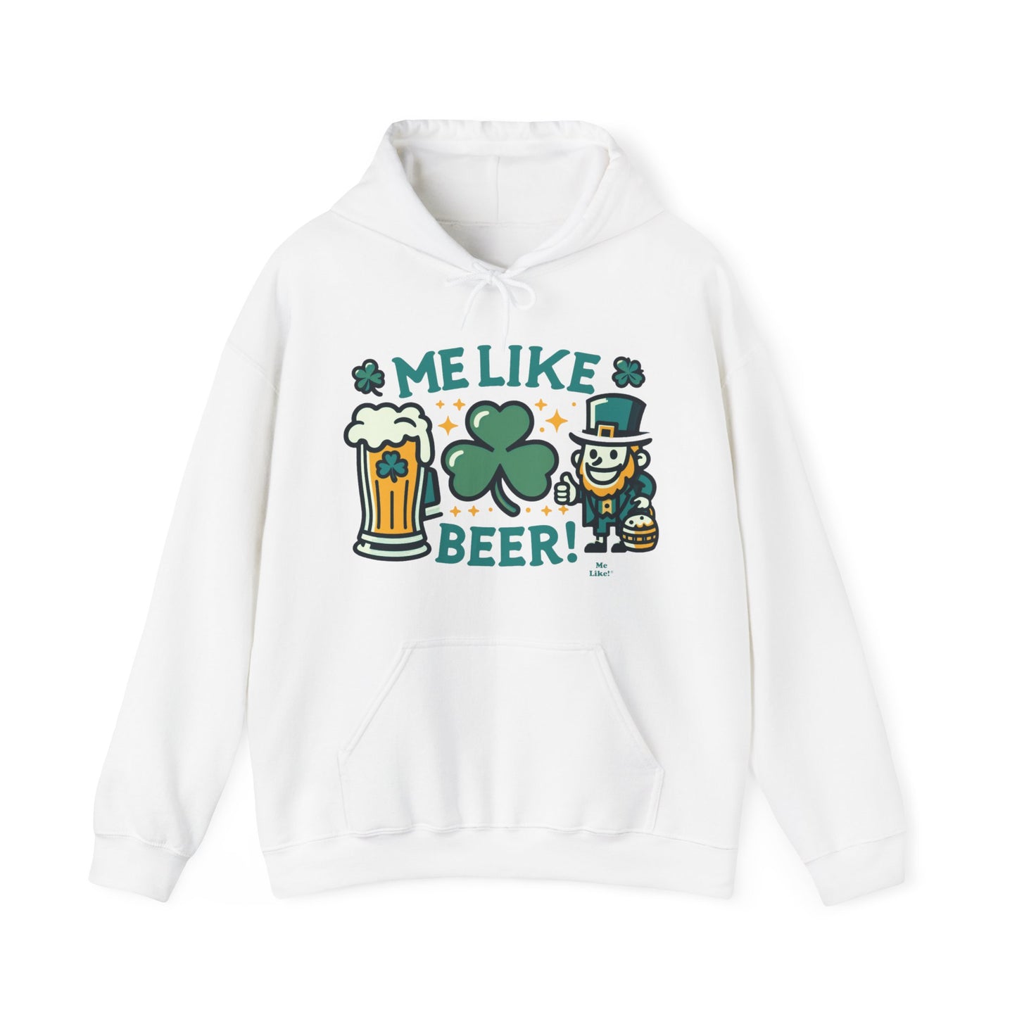 Me Like Beer! - Unisex Heavy Blend™ Hooded Sweatshirt - (St. Patrick's Day #1)