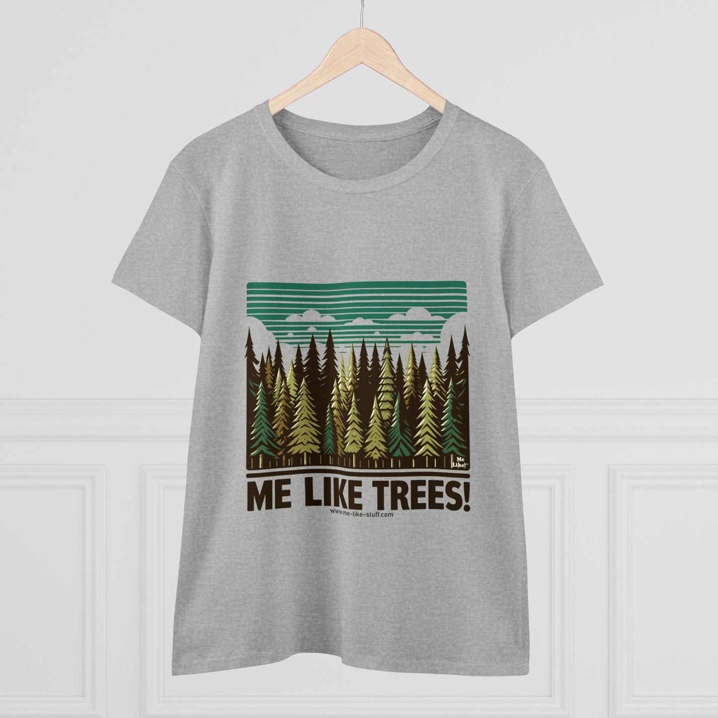 Women's Heavy Cotton Tee - Me Like Trees! (#5)