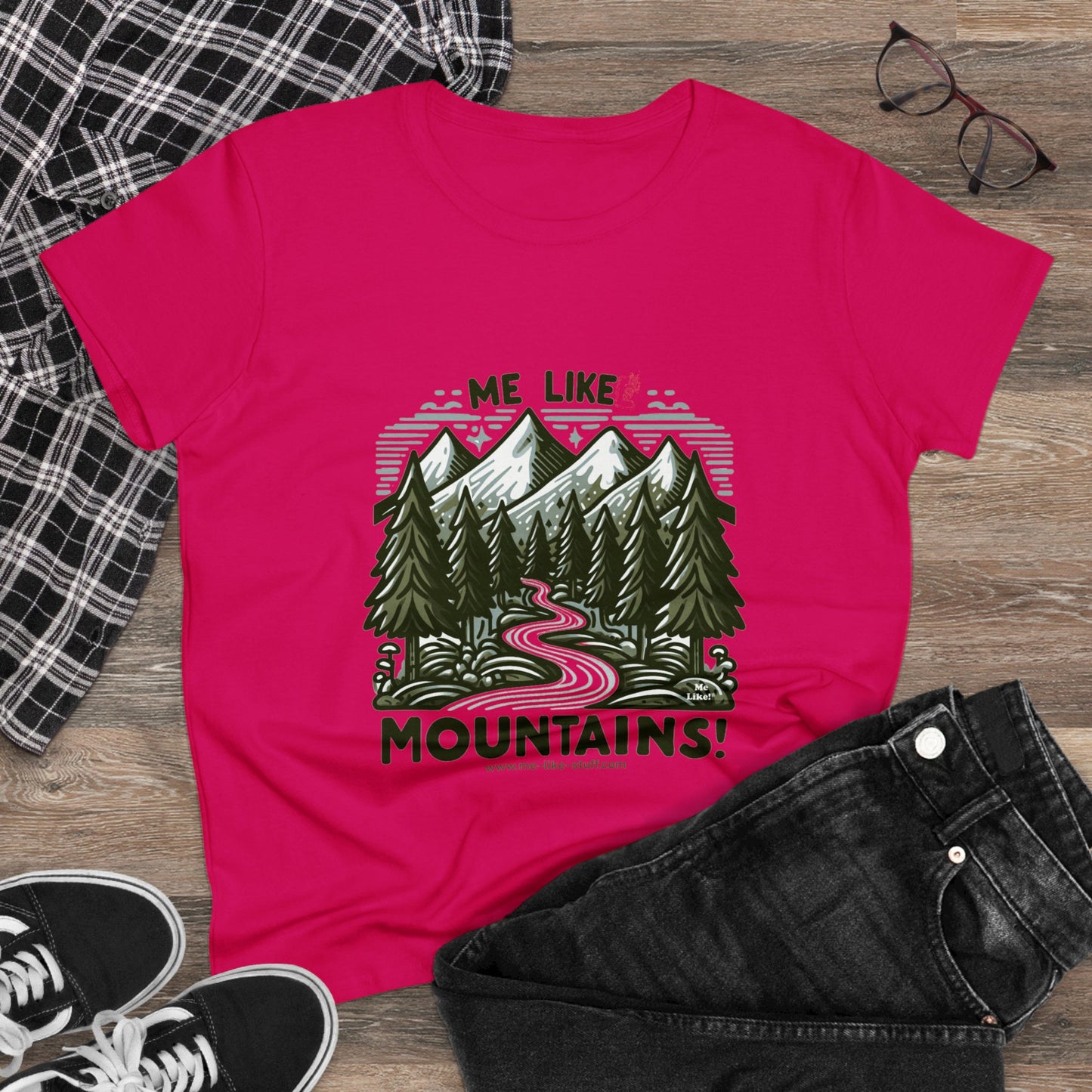 Me Like Mountains! - Women's Heavy Cotton Tee - (#4)