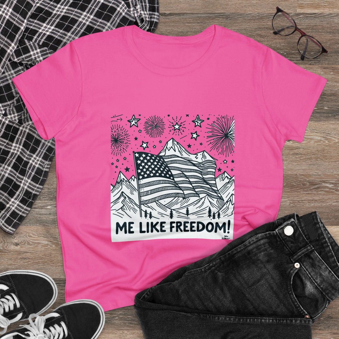 Me Like Freedom! - Women's Heavy Cotton Tee - (Freedom #5)