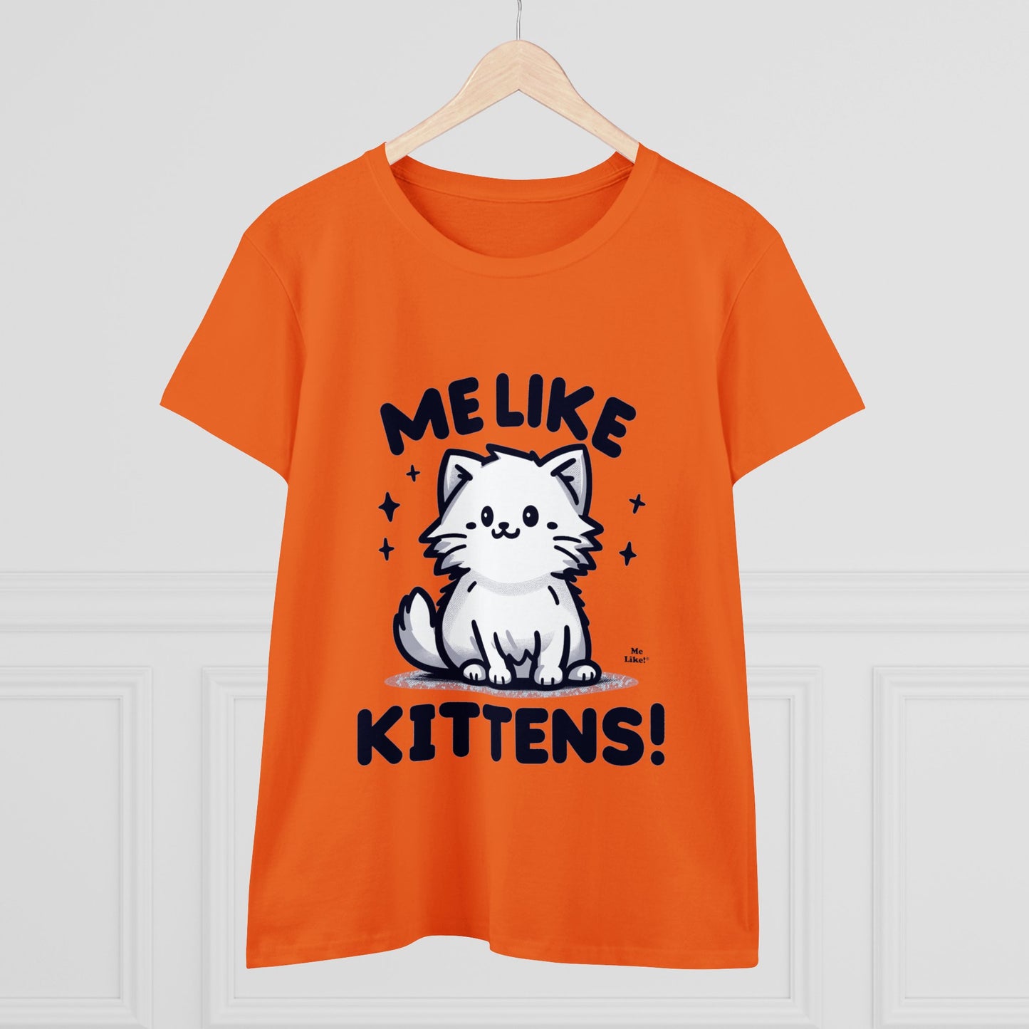 Me Like Kittens! - Women's Heavy Cotton Tee - (#1)