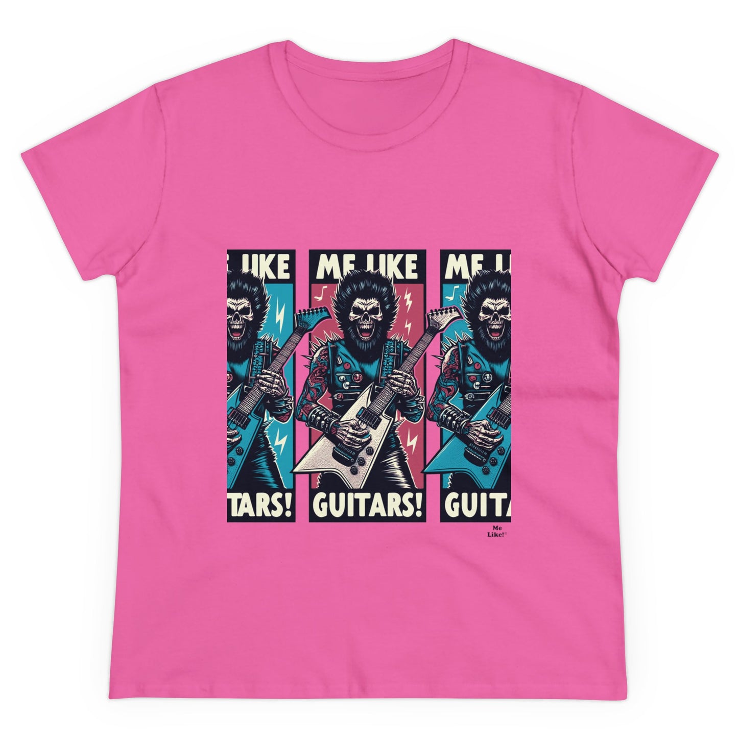 Me Like Guitars! - Women's Cotton Tee - Heavy Metal #3