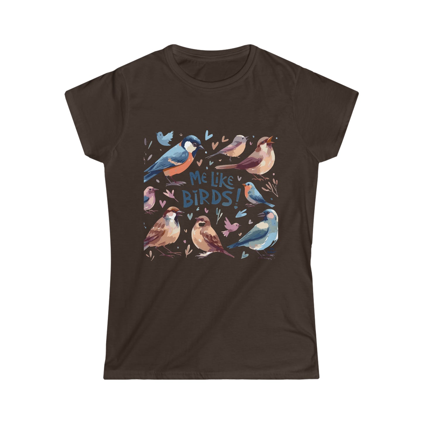 Me Like Birds! - Women's Softstyle Tee -  (Birds #2)