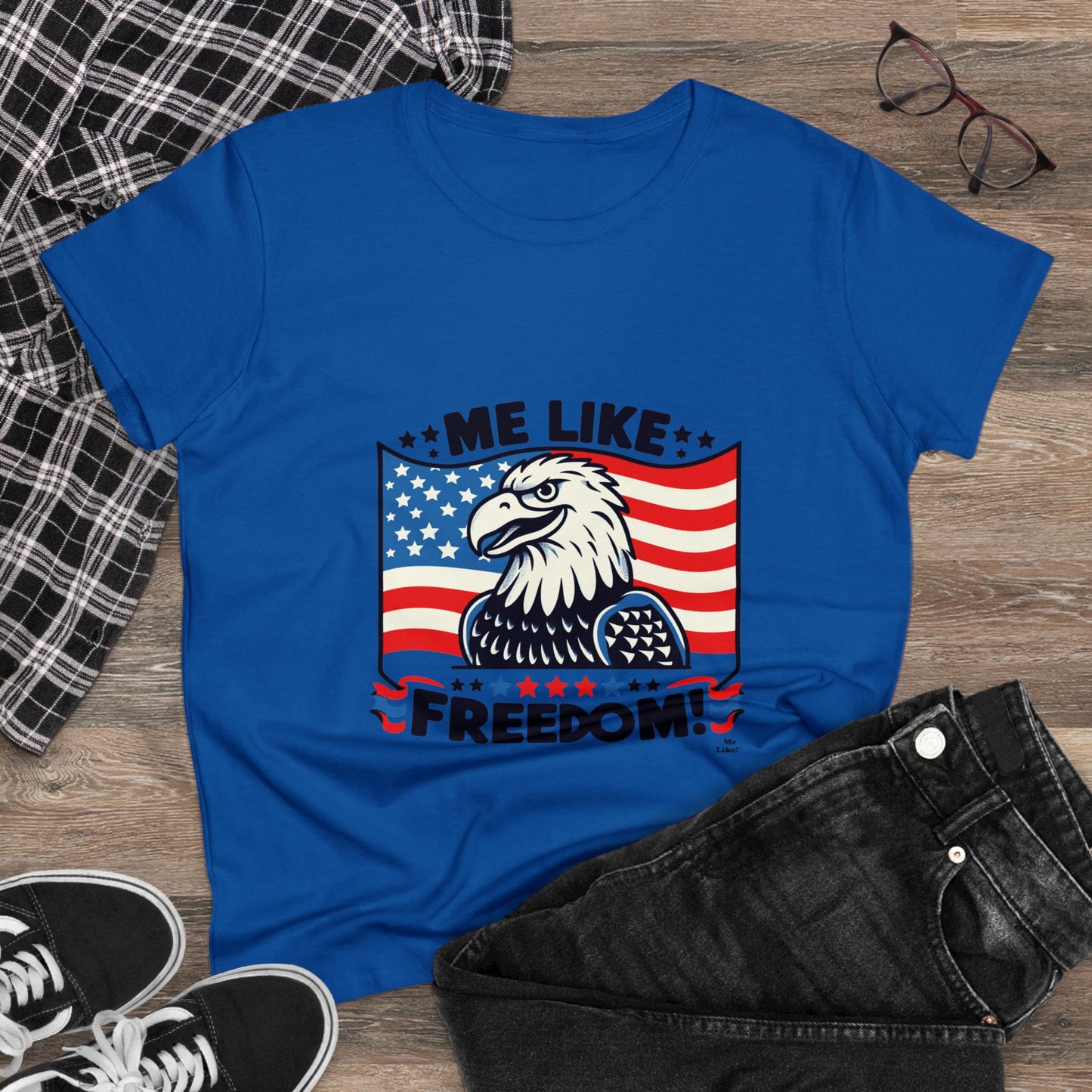 Me Like Freedom! - Women's Heavy Cotton Tee - (Freedom #4)