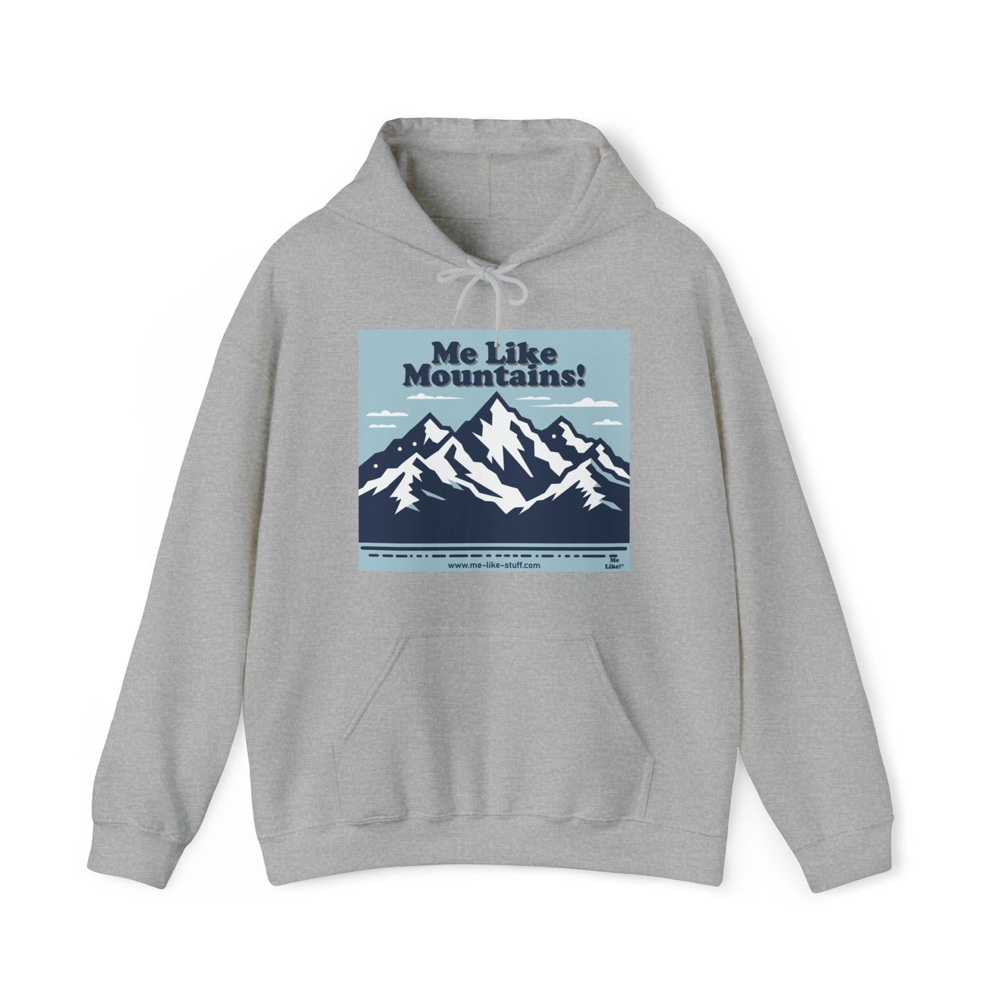 Unisex Heavy Blend™ Hooded Sweatshirt - Me Like Mountains! (#2)