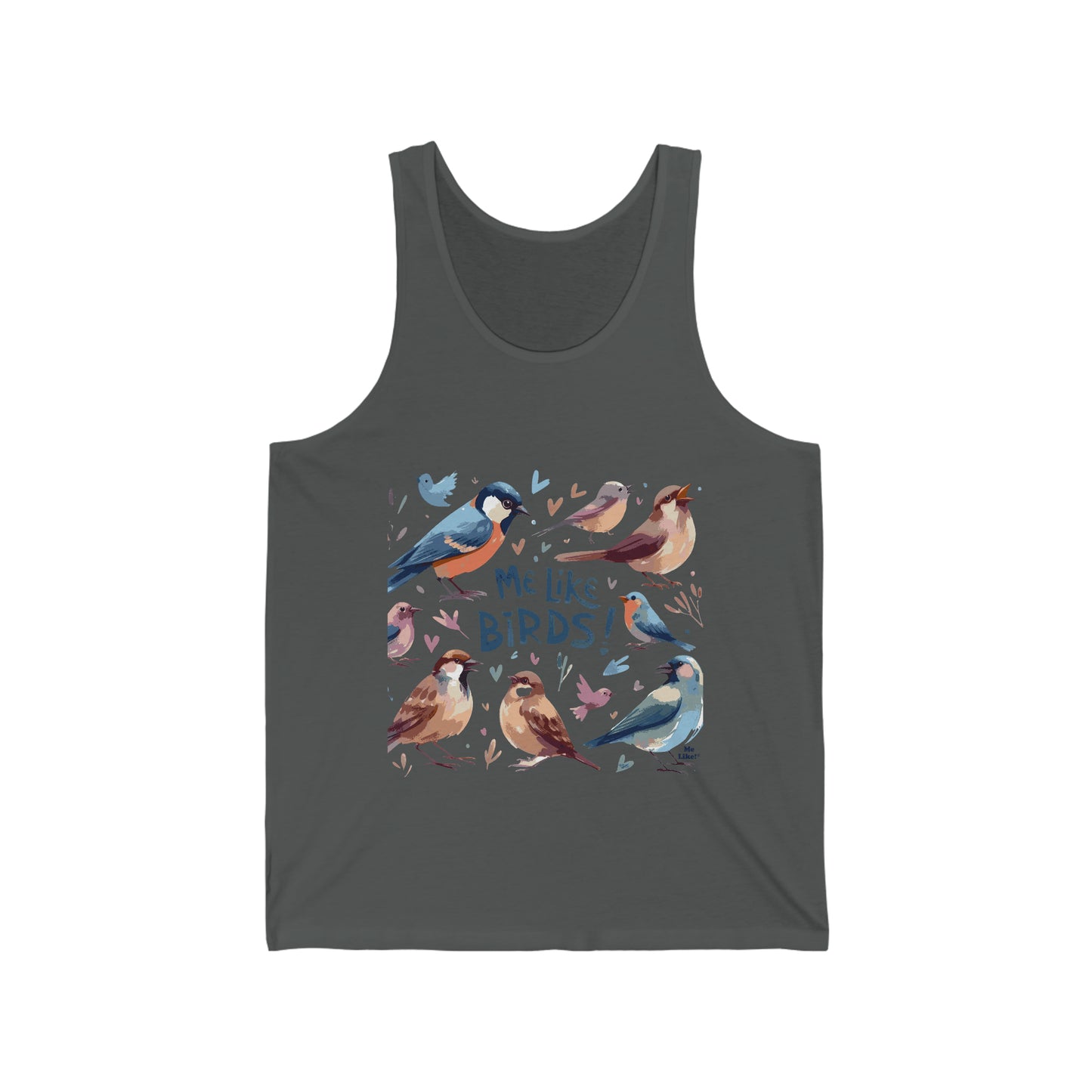 Me Like Birds! - Unisex Jersey Tank - (Birds #2)