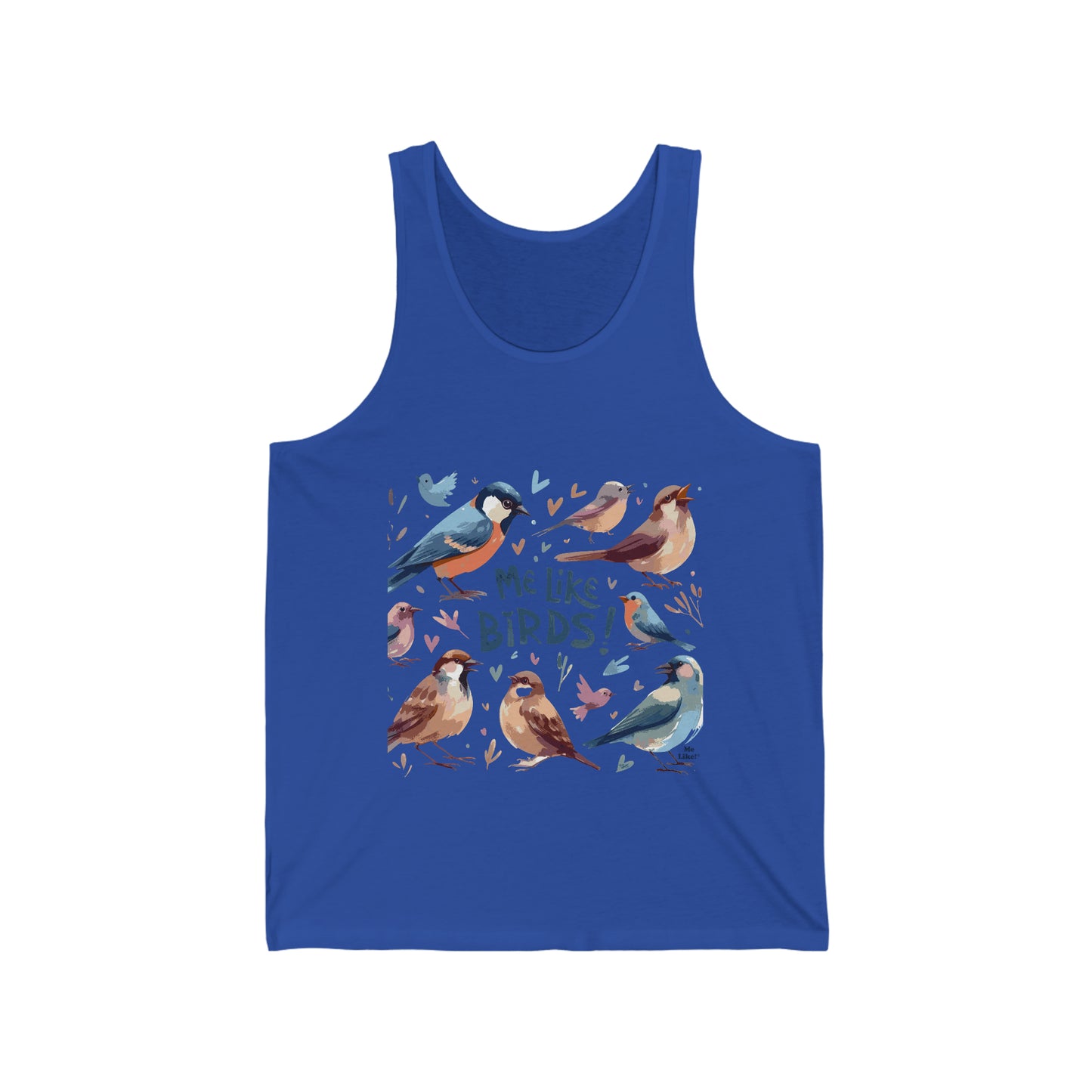 Me Like Birds! - Unisex Jersey Tank - (Birds #2)