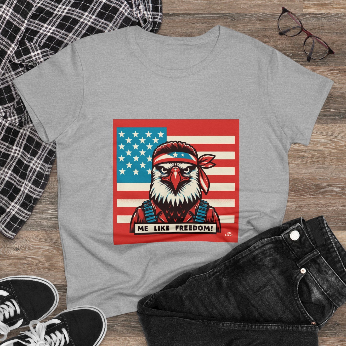 Me Like Freedom! - Women's Heavy Cotton Tee - (Freedom #3)