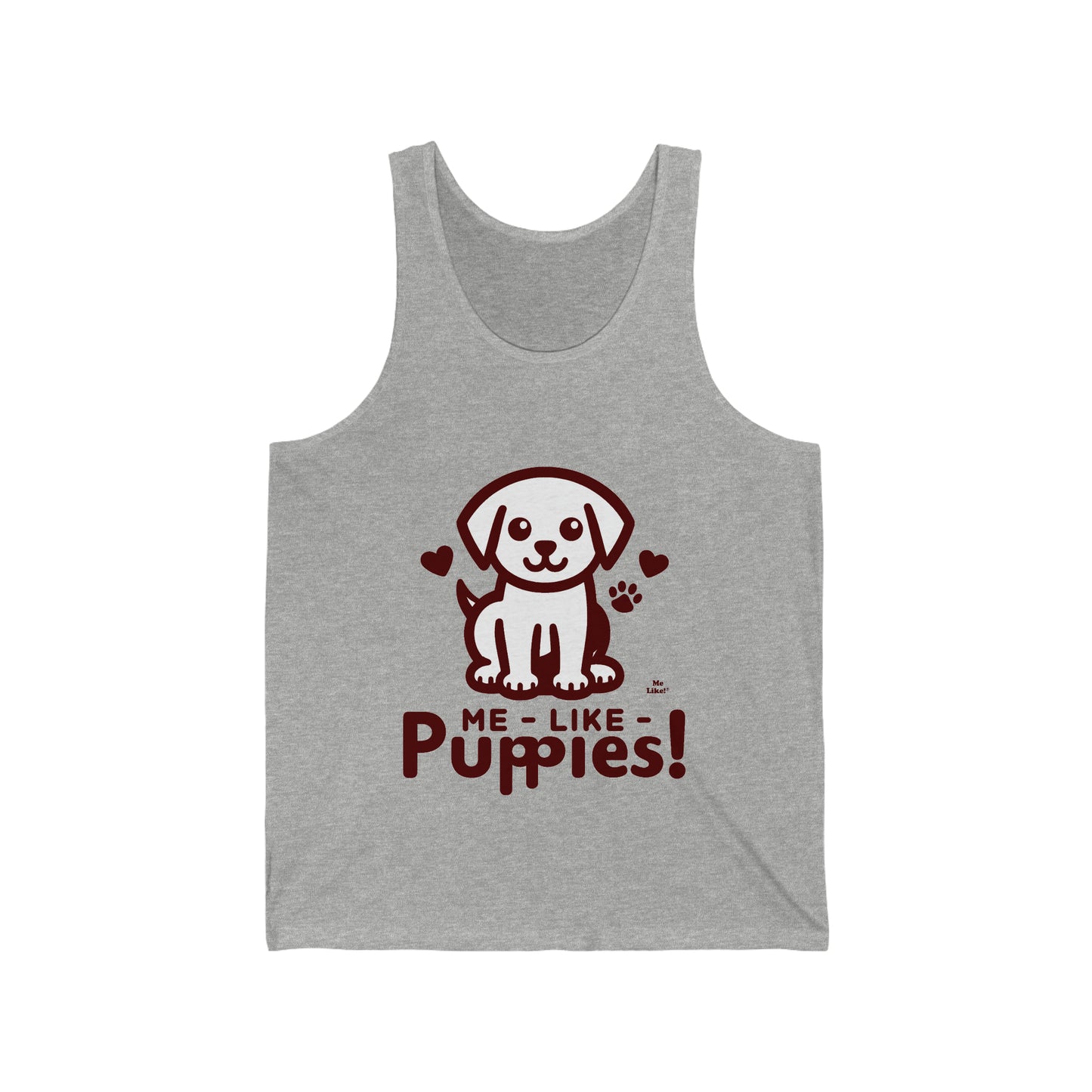Me Like Puppies! - Unisex Jersey Tank - (#1)