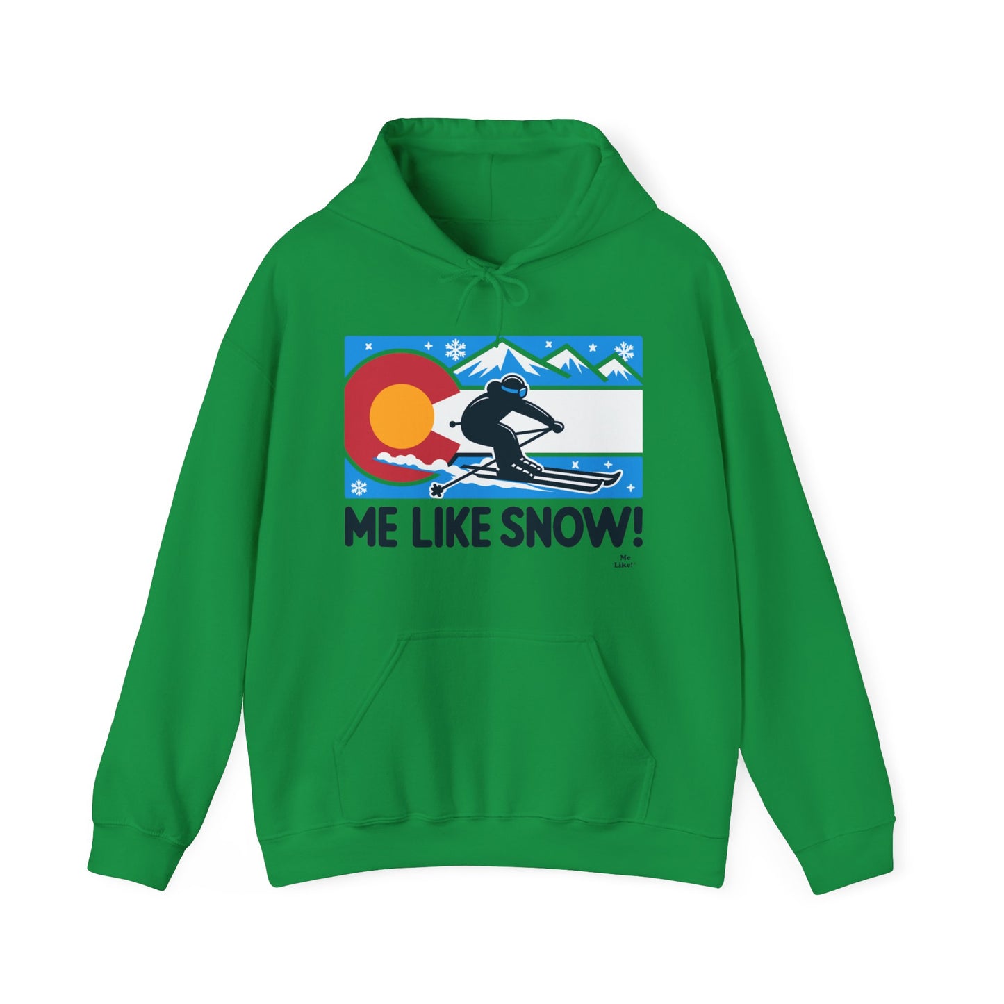 Me Like Snow! - Unisex Heavy Blend™ Hooded Sweatshirt - (Ski Colorado #1)