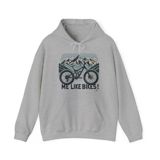 Me Like Bikes! - Unisex Heavy Blend™ Hooded Sweatshirt - (Mountain Bike #5)