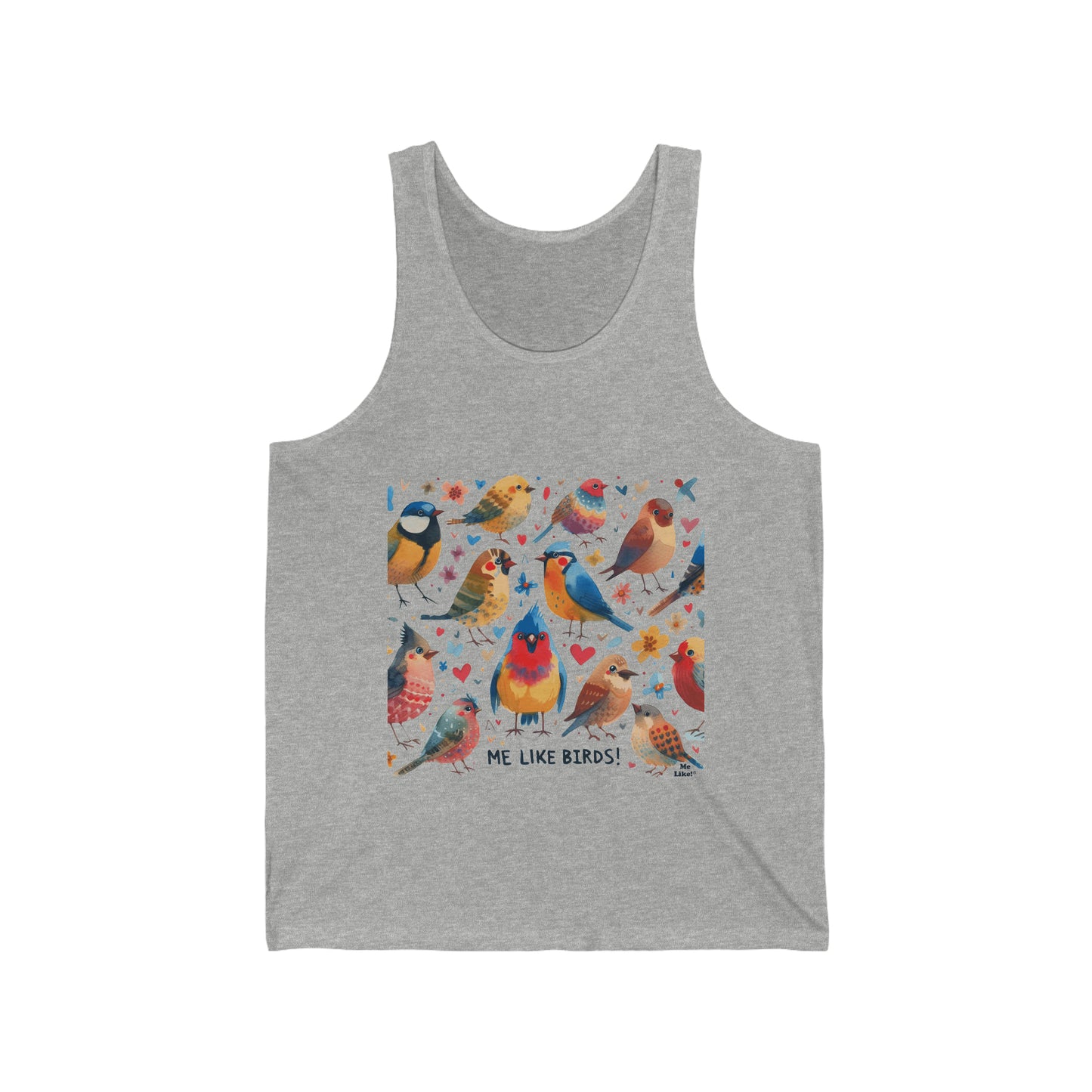 Me Like Birds! - Unisex Jersey Tank - (Birds #1)