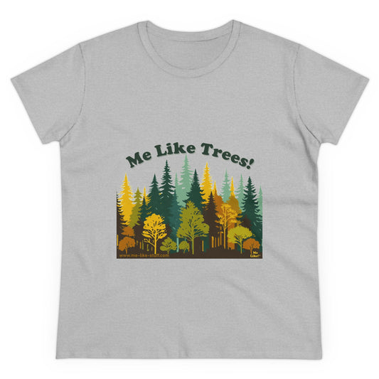 Women's Heavy Cotton Tee - Me Like Trees! (#2)