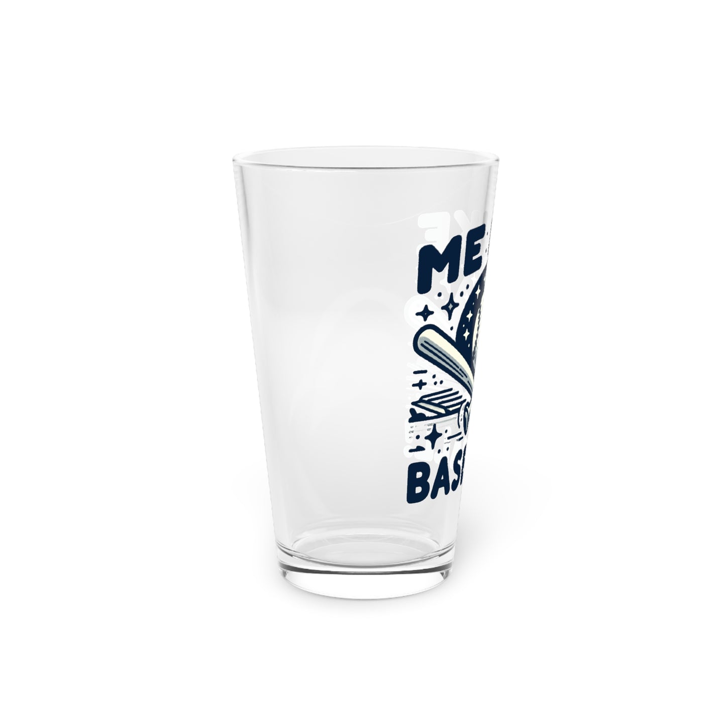 Me Like Baseball! - Pint Glass, 16oz - (Baseball #2)