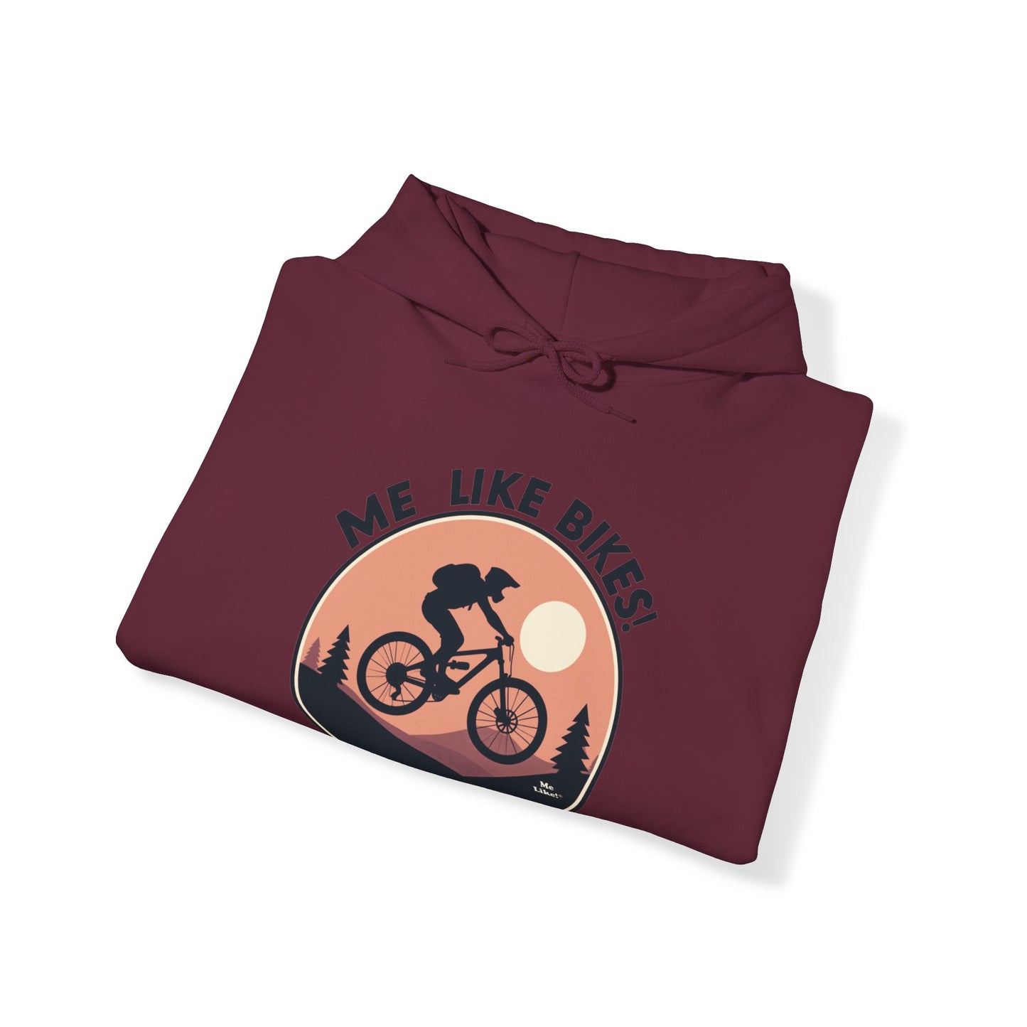 Me Like Bikes! - Unisex Heavy Blend™ Hooded Sweatshirt - (Mountain Bike #3)