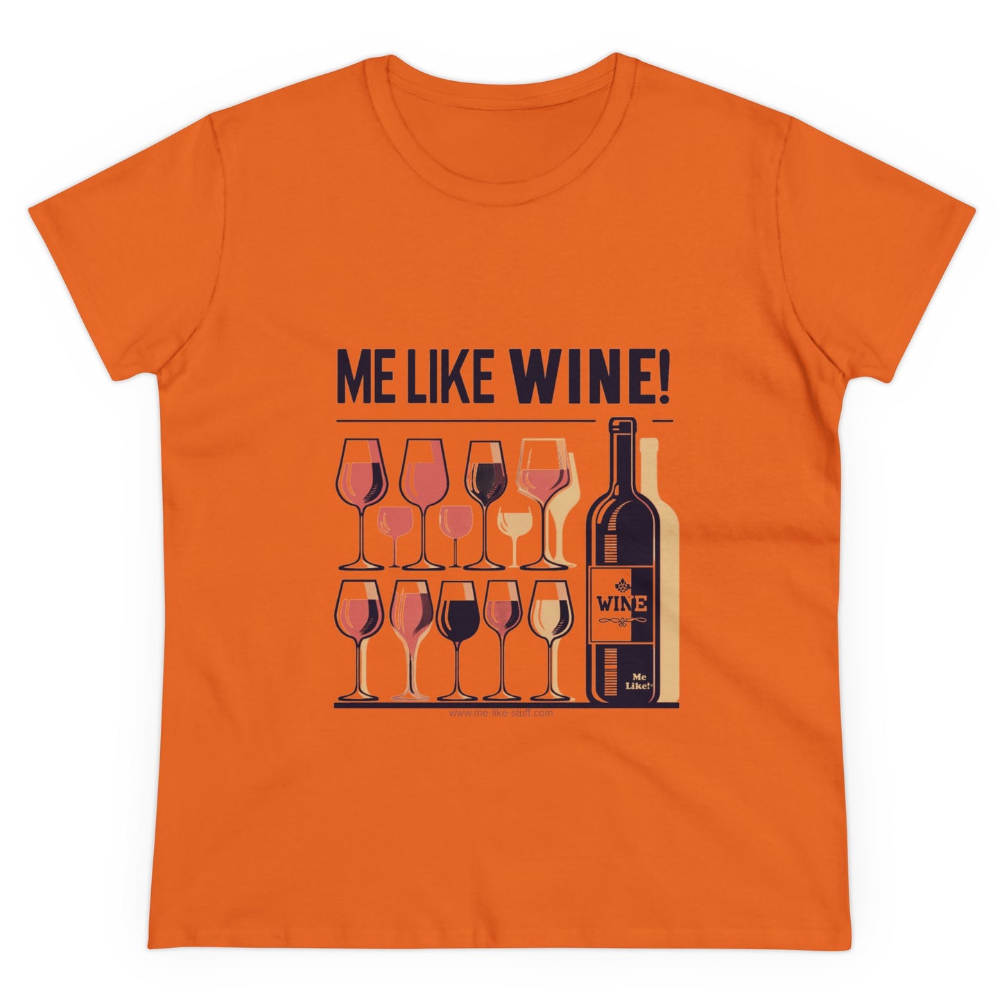 Women's Heavy Cotton Tee - Me Like Wine! (#2)