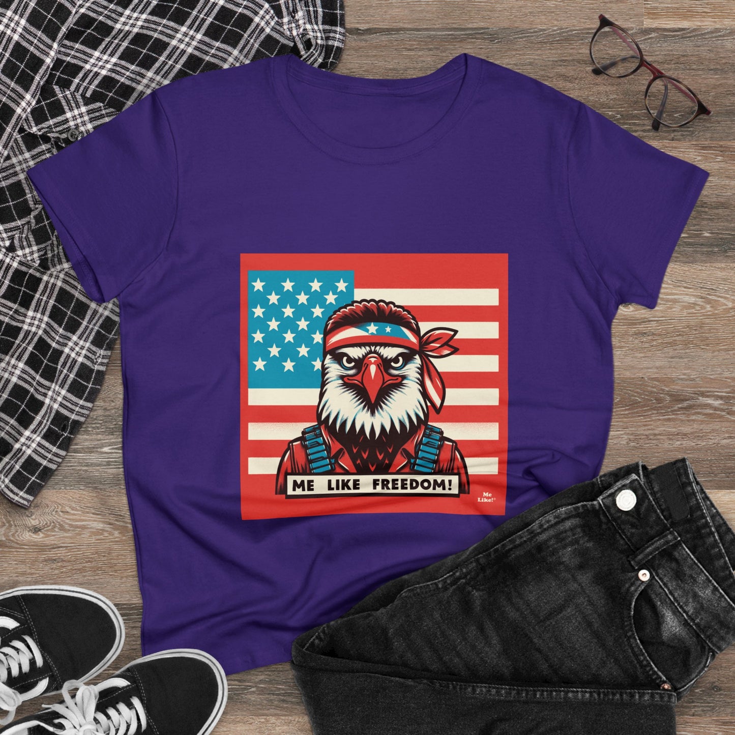 Me Like Freedom! - Women's Heavy Cotton Tee - (Freedom #3)