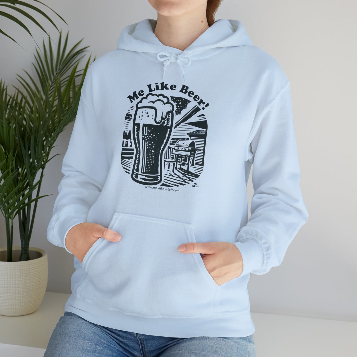 Unisex Heavy Blend™ Hooded Sweatshirt - Me Like Beer! (#1)