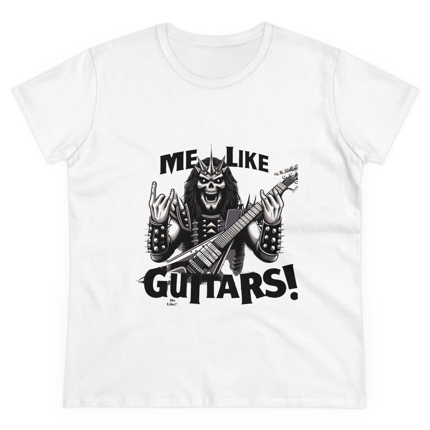 Me Like Guitars! - Women's Cotton Tee - Heavy Metal #1