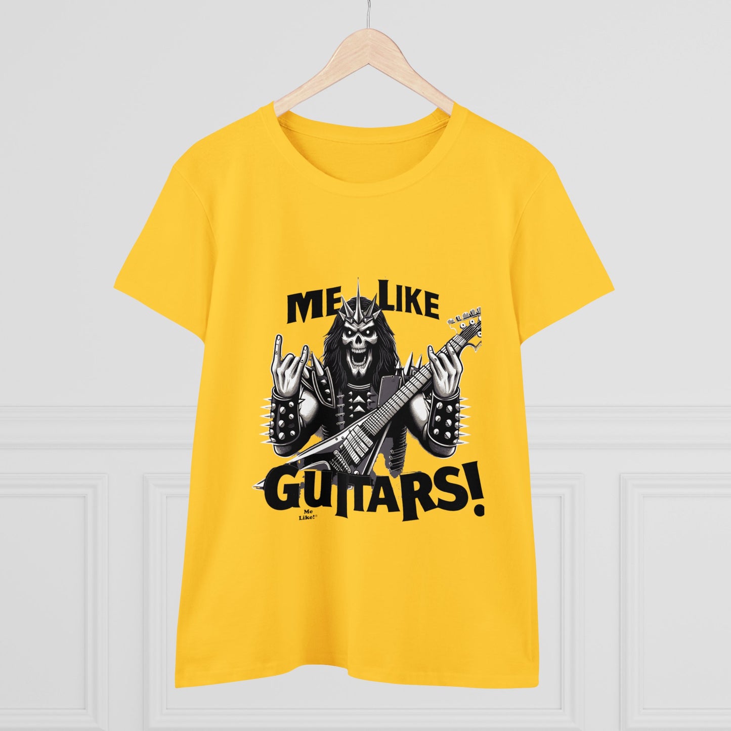 Me Like Guitars! - Women's Cotton Tee - Heavy Metal #1