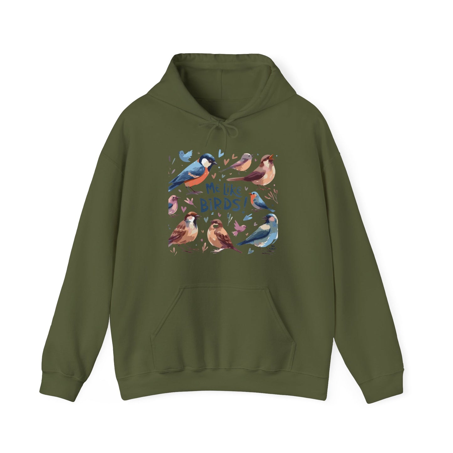 Me Like Birds! - Unisex Hooded Sweatshirt - (Birds #2)