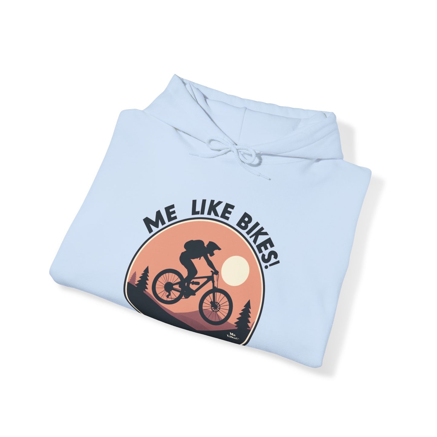 Me Like Bikes! - Unisex Heavy Blend™ Hooded Sweatshirt - (Mountain Bike #3)