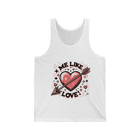 Me Like Love! - Unisex Jersey Tank - (Love #2)