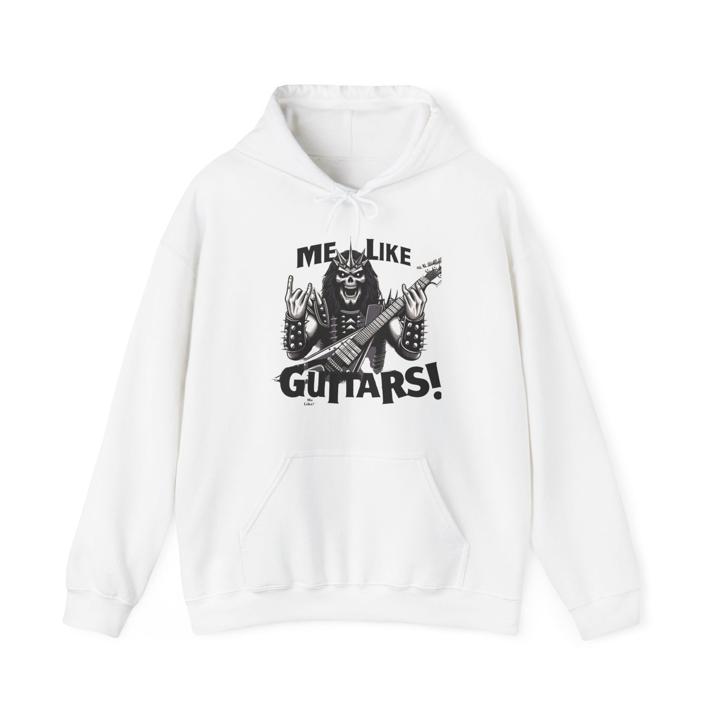 Me Like Guitars! - Unisex Hooded Sweatshirt - Heavy Metal #1
