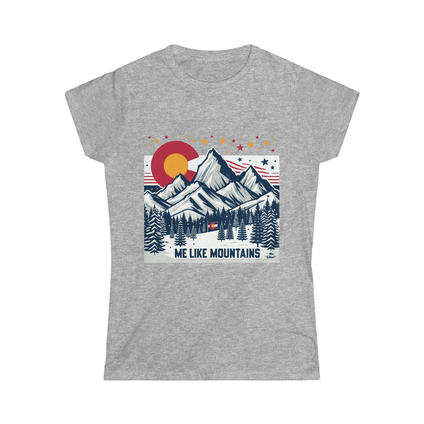 Me Like Mountains! - Women's Softstyle Tee -  (Mountains #6)