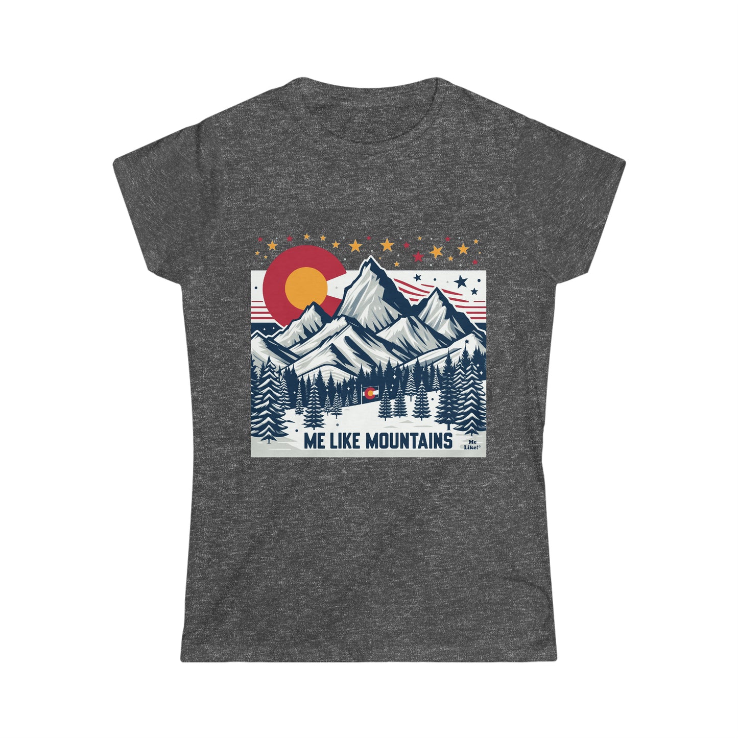 Me Like Mountains! - Women's Softstyle Tee -  (Mountains #6)