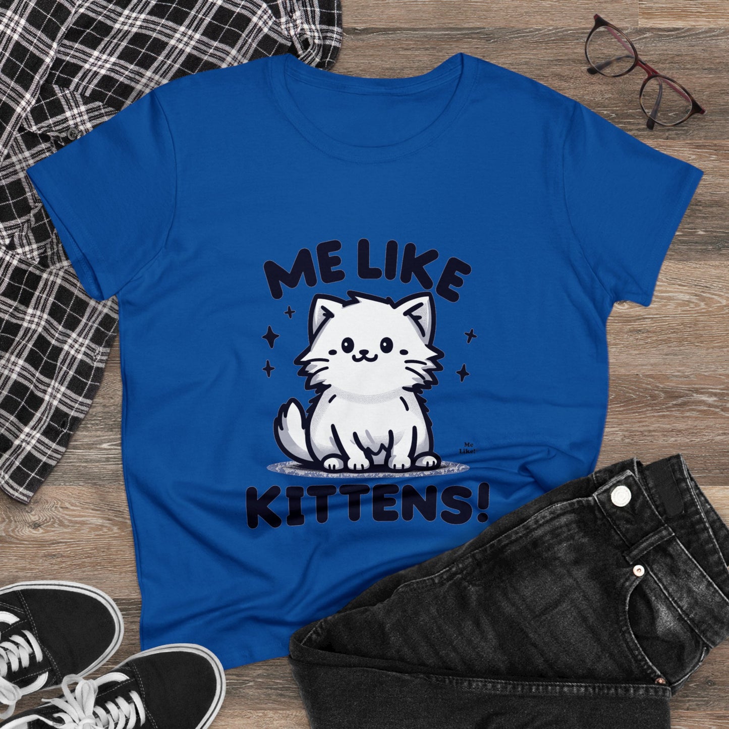 Me Like Kittens! - Women's Heavy Cotton Tee - (#1)