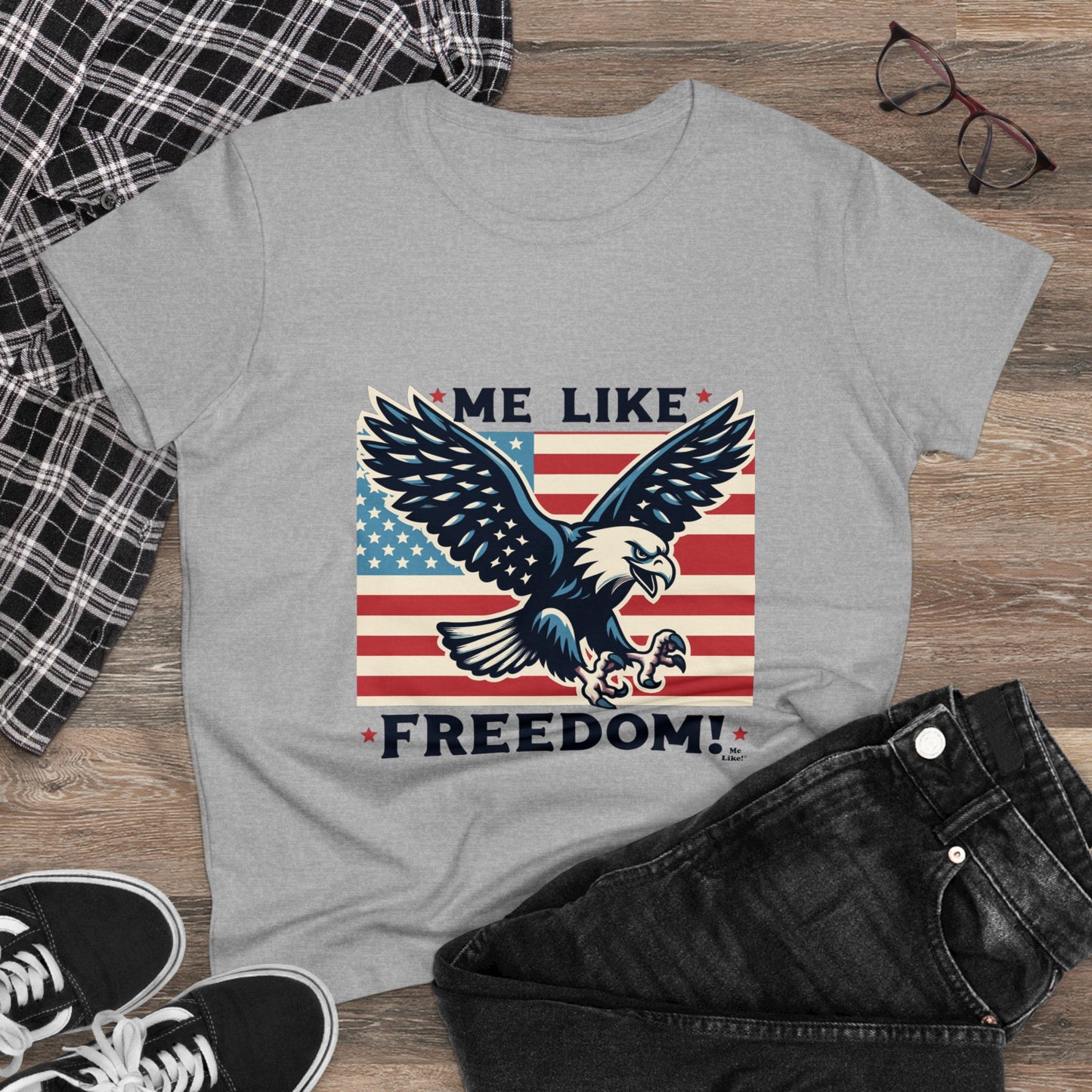 Me Like Freedom! - Women's Heavy Cotton Tee - (Freedom #2)