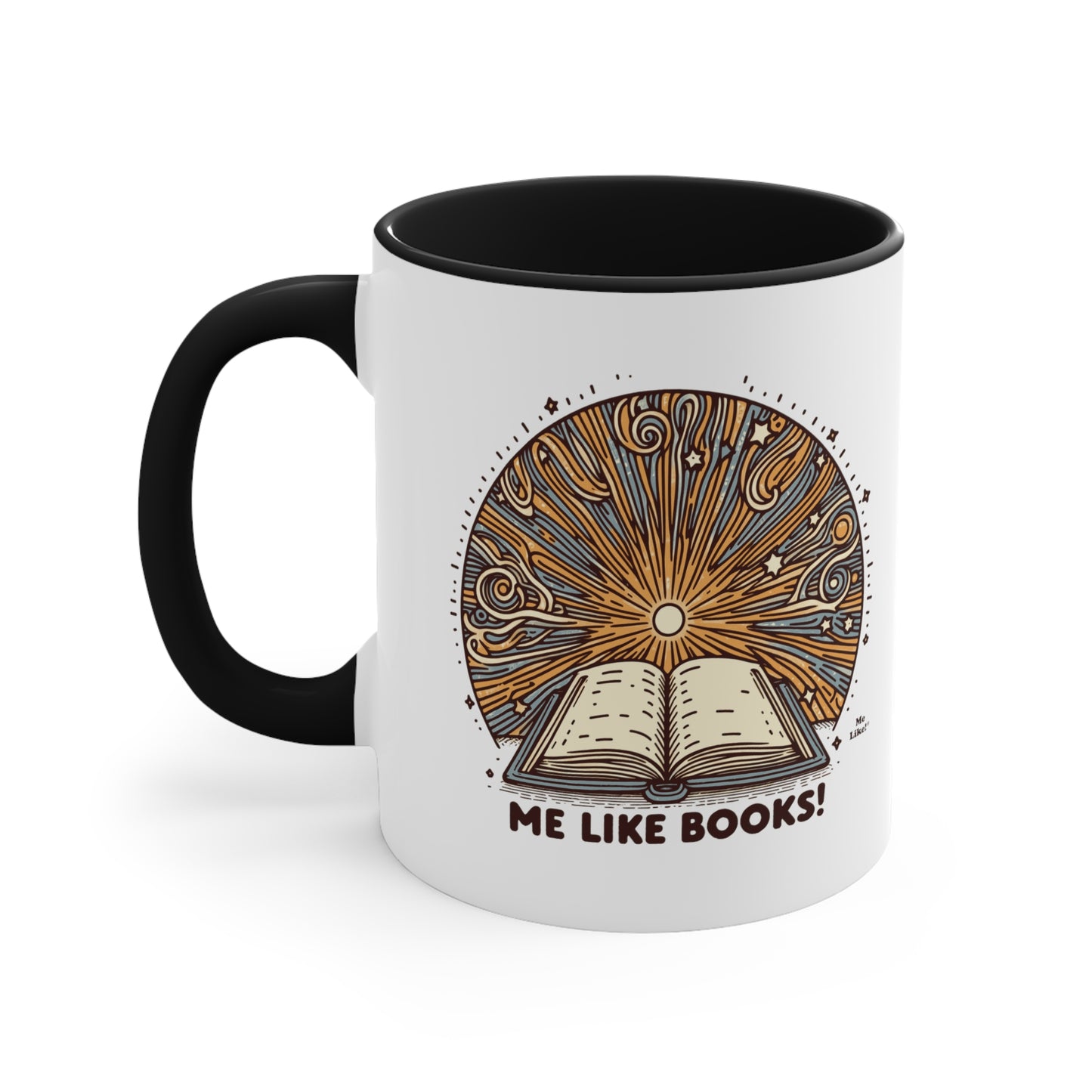 Me Like Books! - Accent Coffee Mug, 11oz - (Books #2)