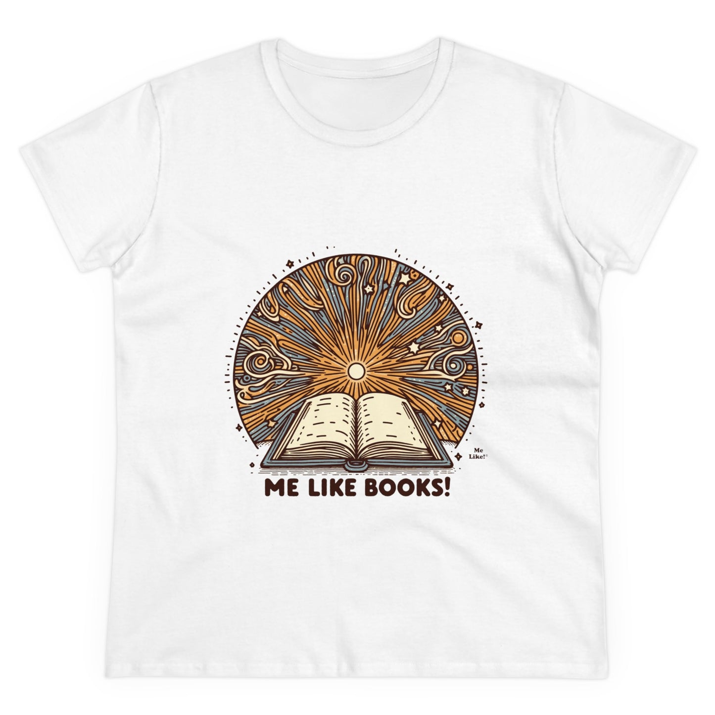 Me Like Books! - Women's Heavy Cotton Tee - (Books #2)